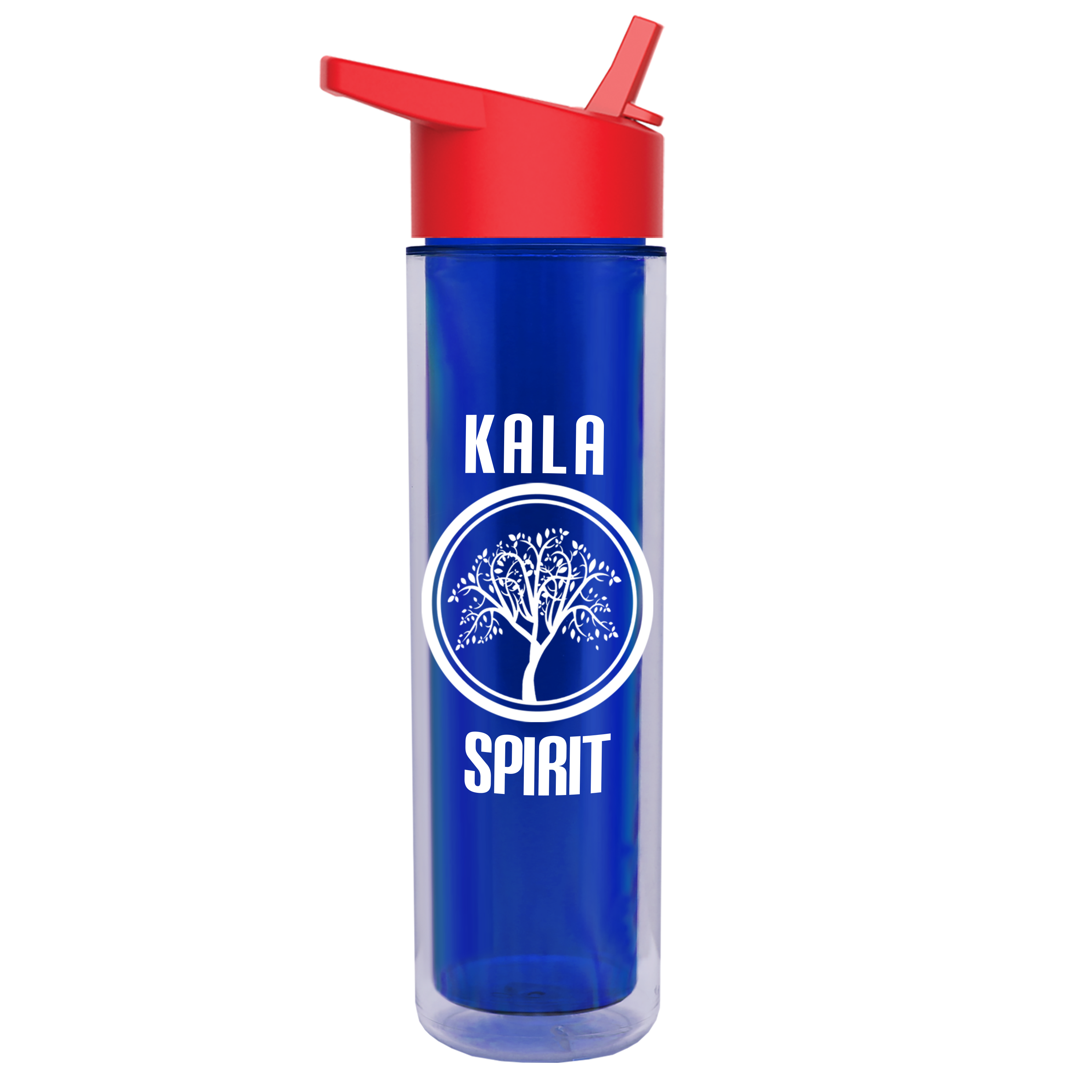 Chiller Double-Wall Insulated Bottle with Flip-Straw Lid - 16 oz.